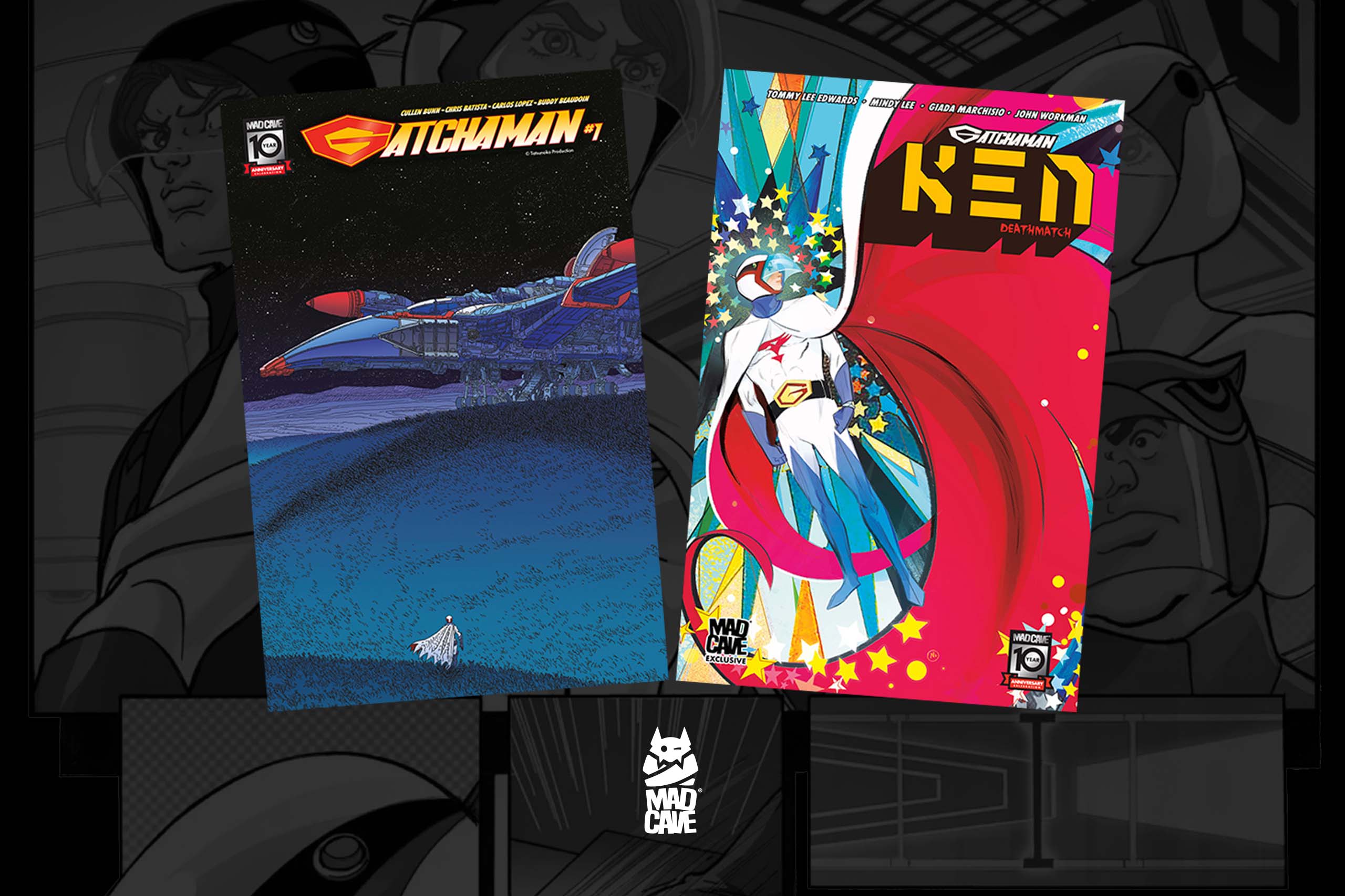 Gatchaman #1 / Ken: Deathmatch Mad Cave Exclusive Covers